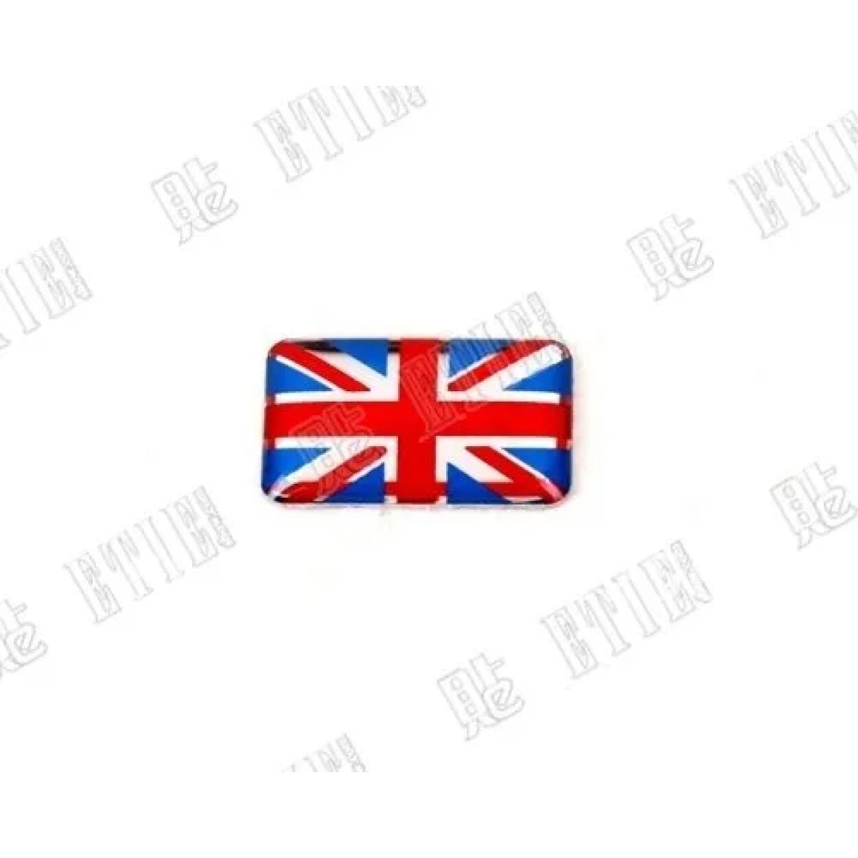 10 Set National Flag Car Emblem Stickers - Aluminum Plastic Stereo Sti